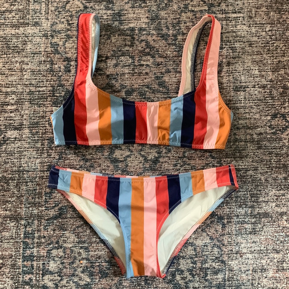 Madewell Solid & Striped Bikini